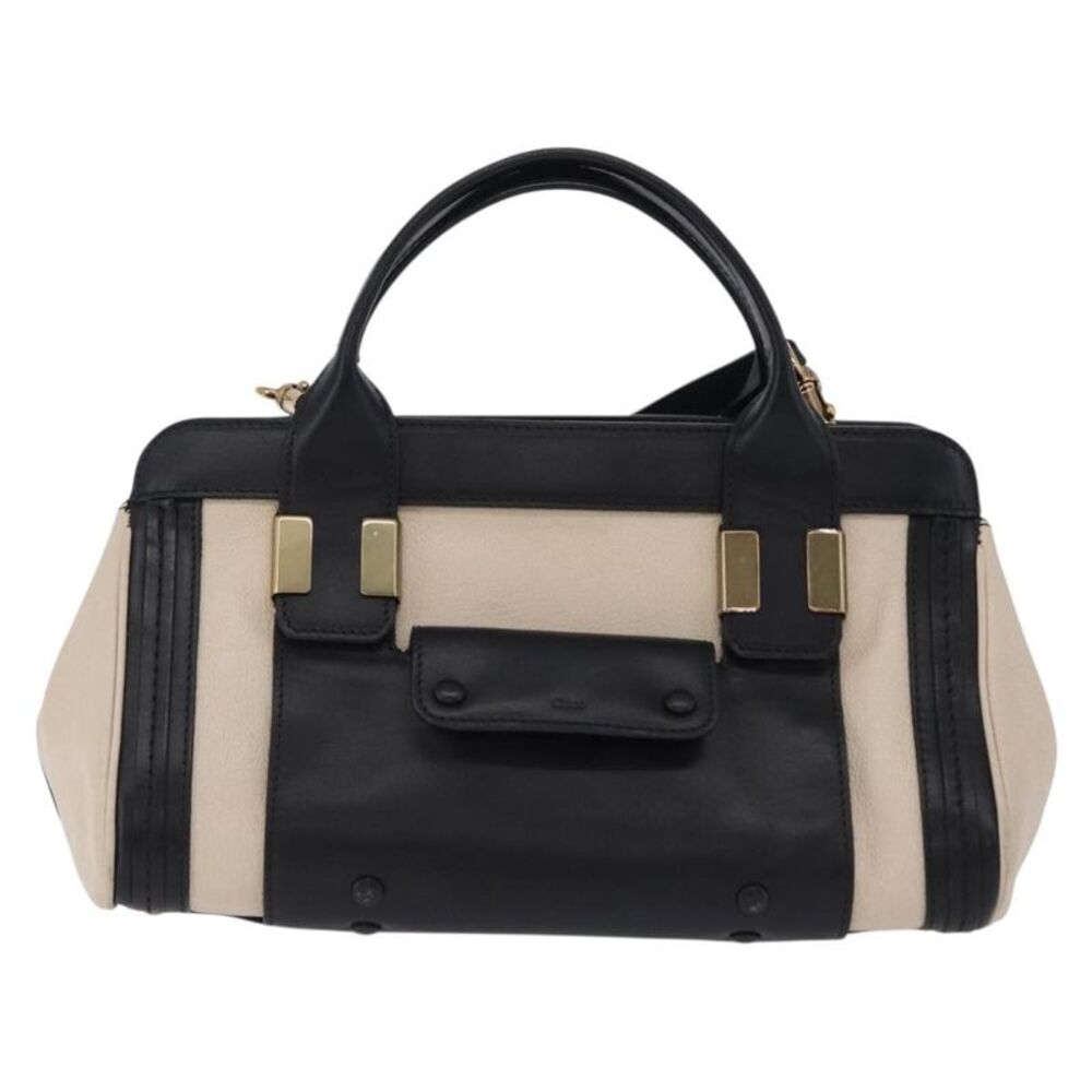 Chloe Alice Satchel Leather Black Leather Handbag